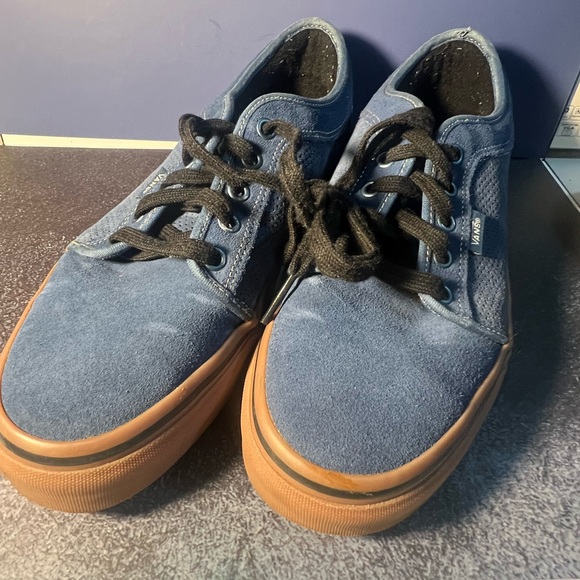 Size 9 - VANS Authentic Skate seldom denim Blue color suede - Picture 2 of 9